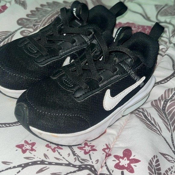 Kids Black and White AirMax sneakers